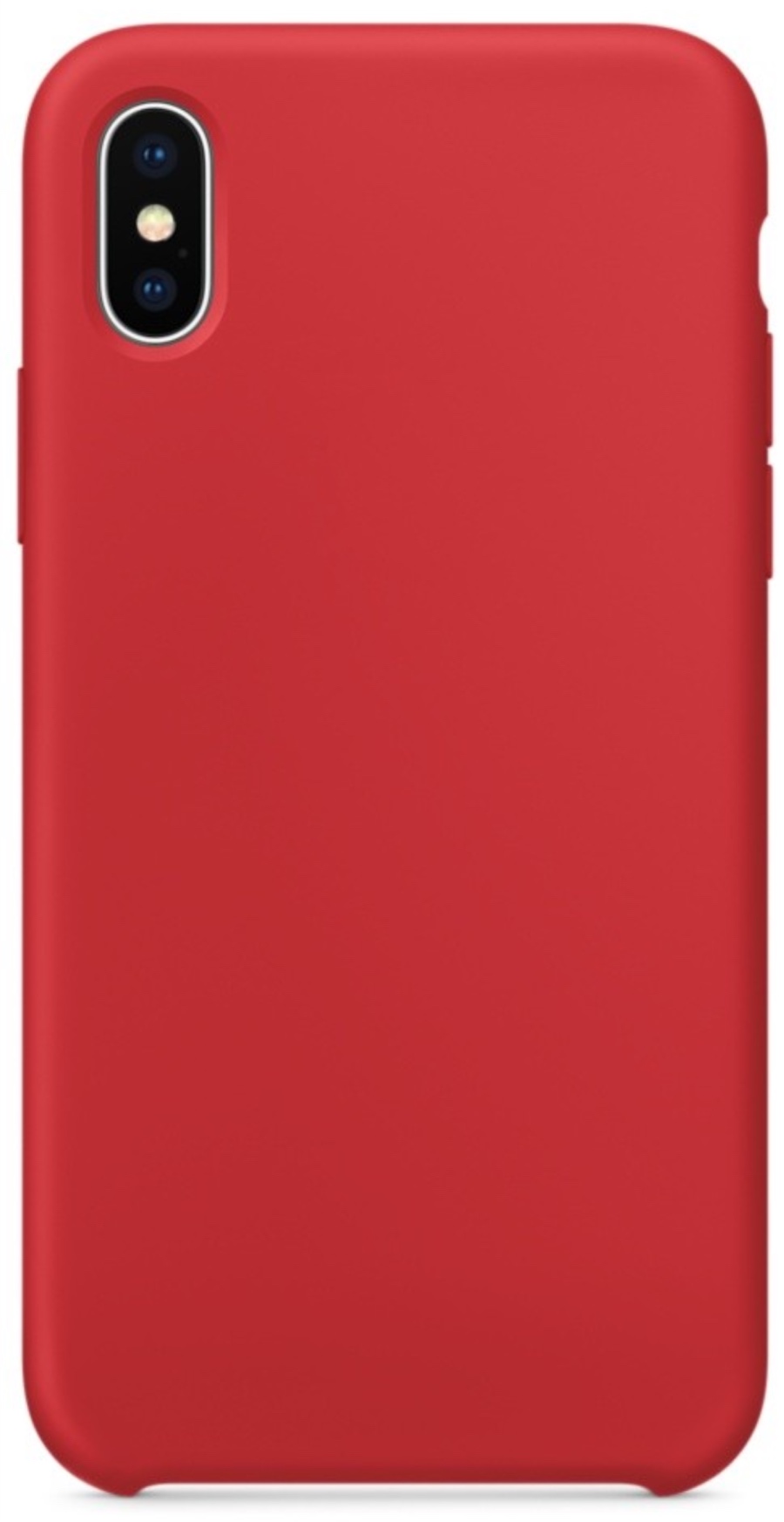 Оригинальный Силиконовый чехол для iPhone X/XS, Красный