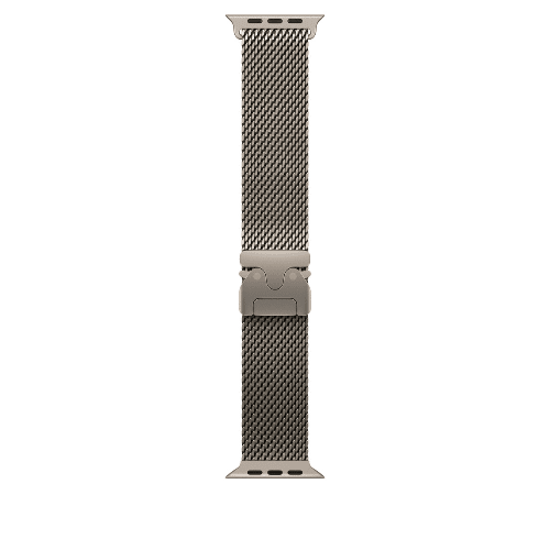 Ремешок Apple для Apple Watch 49 mm Natural Titanium Milanese Loop M