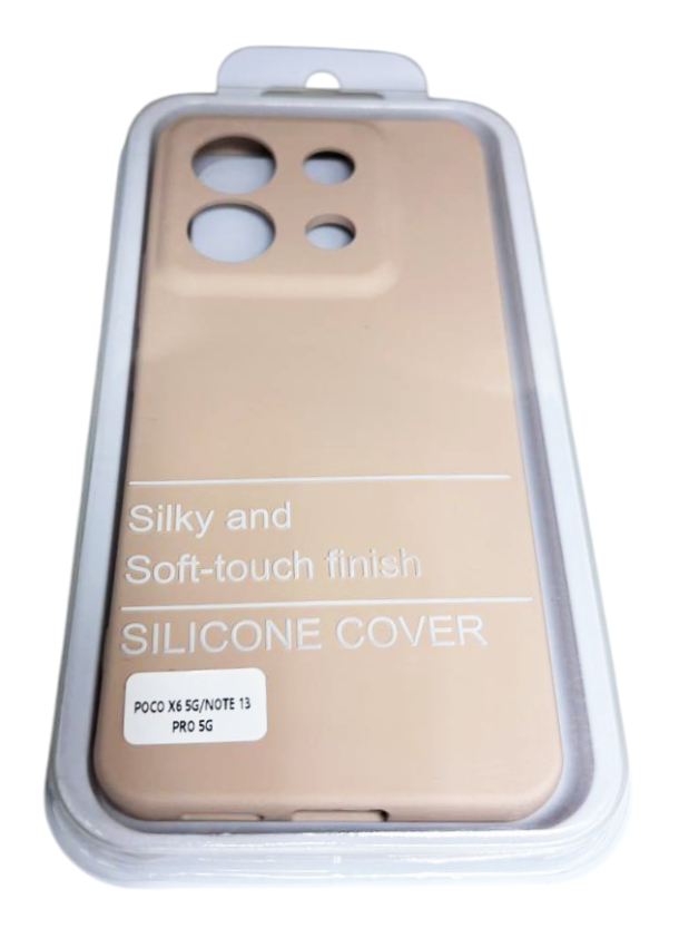 Чехол Силикон для POCO X6 / Redmi Note 13 Pro 5G, Пудровый