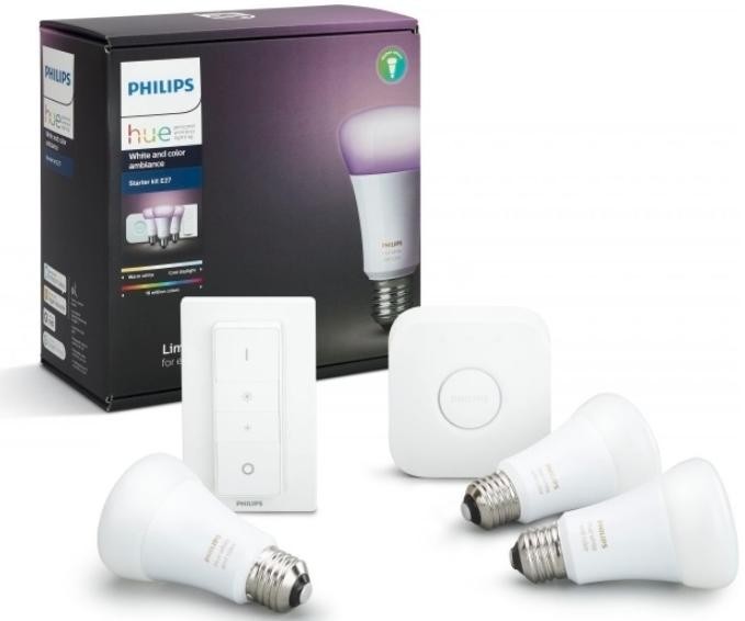 Комплект умных ламп Philips и E27 Starter Kit с пультом ДУ и блоком управления (2)