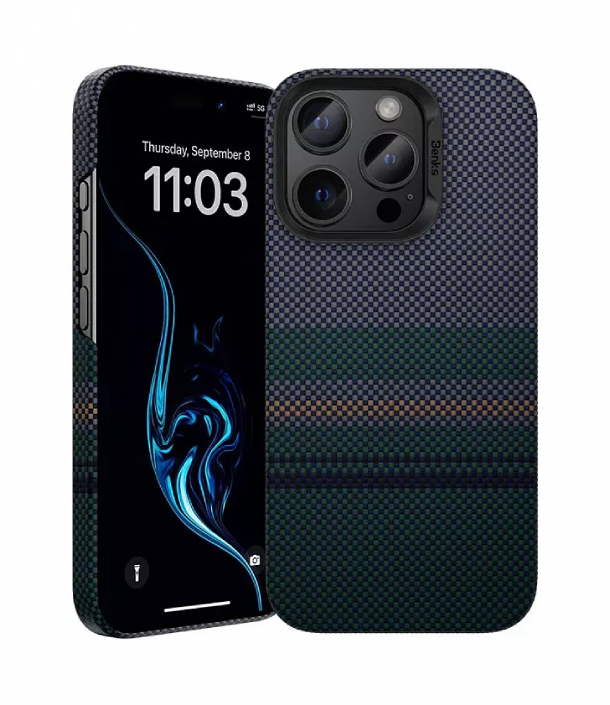 Чехол Benks Aurora Armor Air built с Кевлар для iPhone 16 Pro Max, Арктическое Ночное Небо