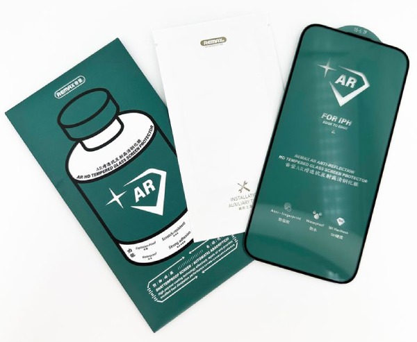 Защитное стекло Remax GL-86 для Apple iPhone 15 Pro, Черная рамка