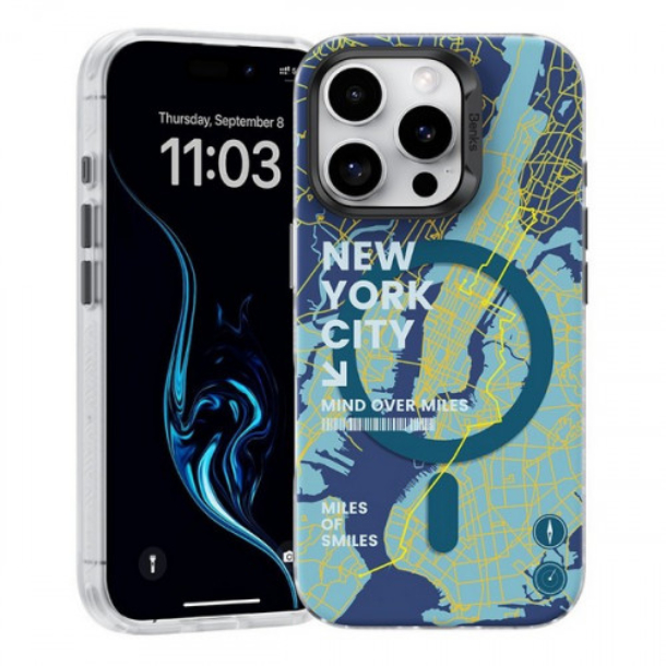Чехол силиконовый Benks New York Phone Case MagSafe для iPhone 16 Pro Max