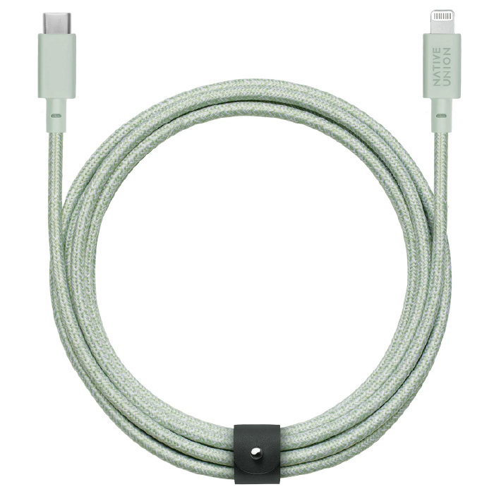Native Union BELT CABLE, USB-C/LIGHTNING, длина 3м, Зелёный