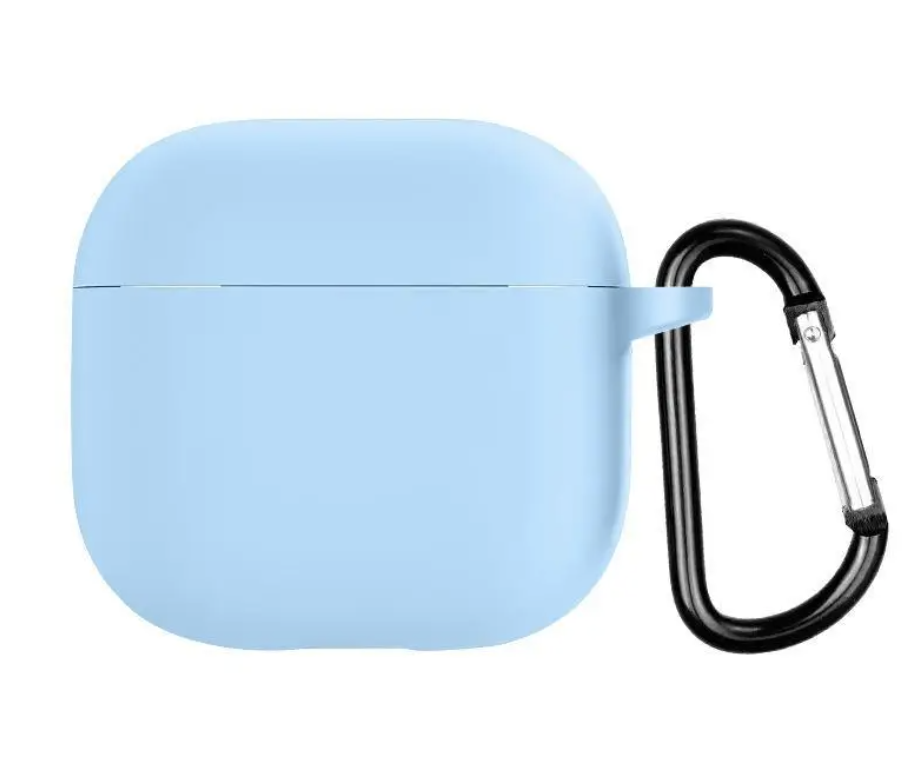 Чехол для наушников Airpods 4 силикон, синий