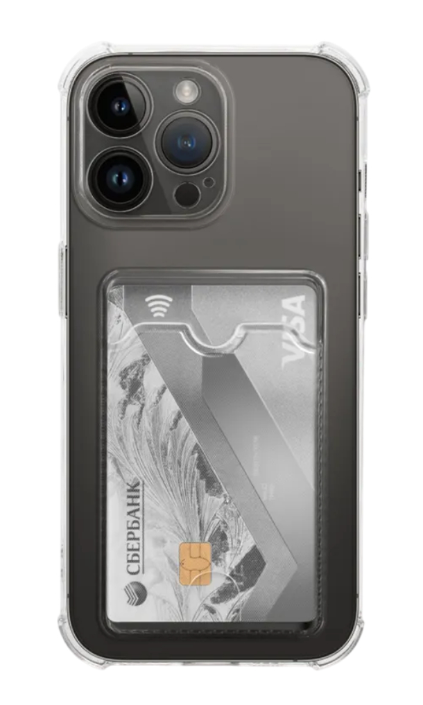 Чехол Pocket для iPhone 16 Pro Max с кармашком для карт