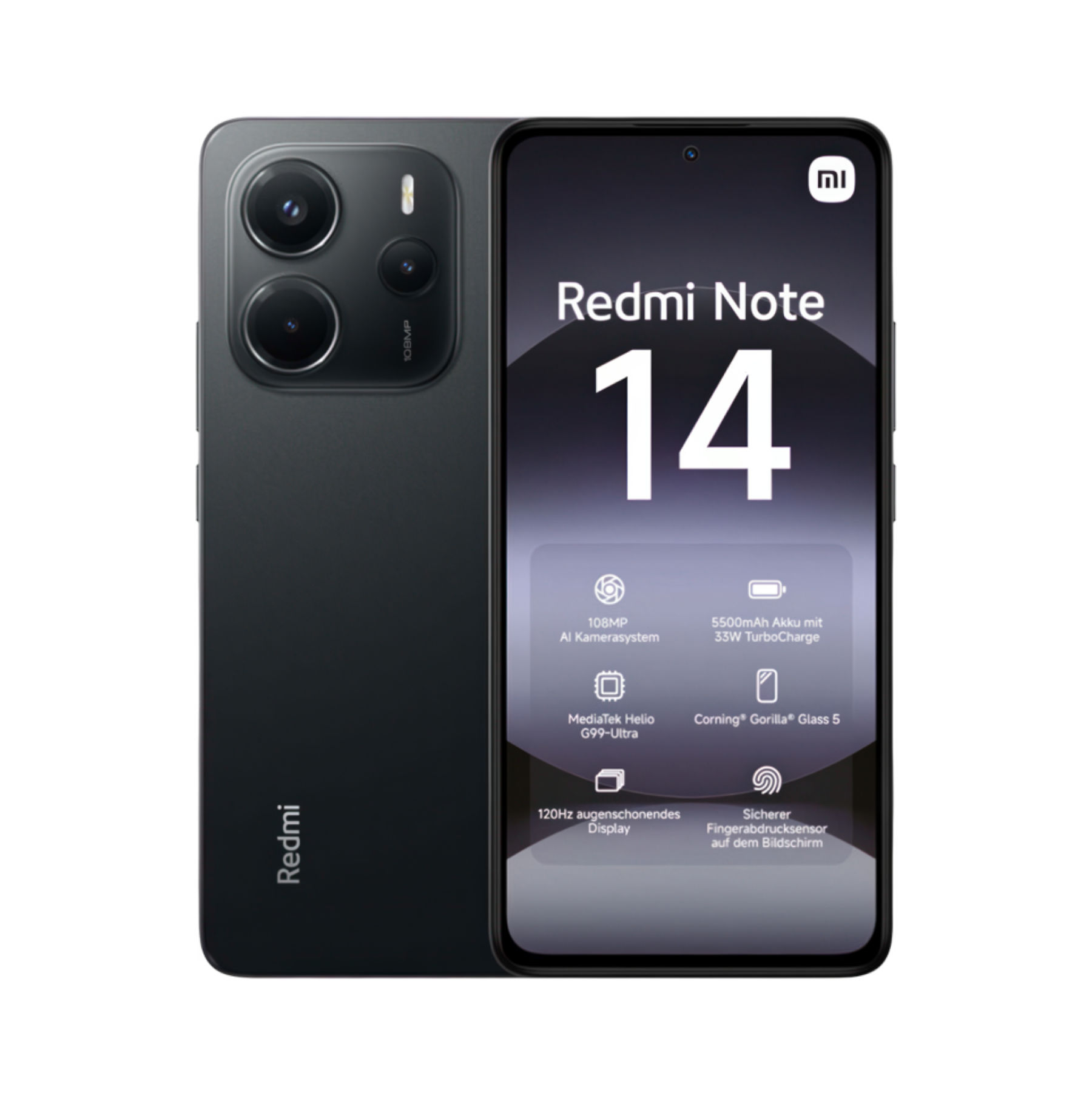 Xiaomi Redmi Note 14 8/256Гб, Полночный черный,  EU Xiaomi Redmi Note 14 8/256Гб, Полночный черный,  EU