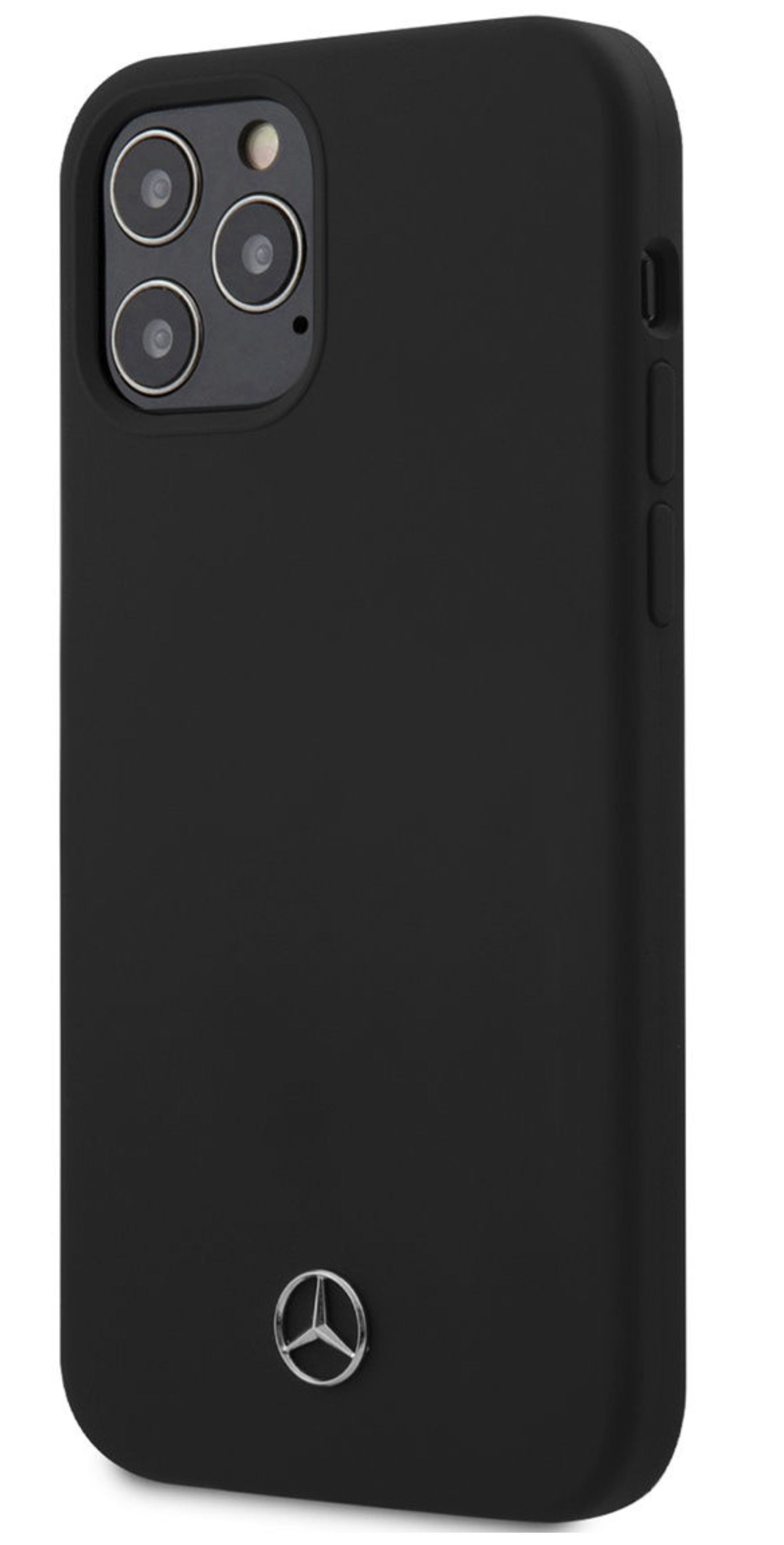 Чехол Mercedes для iPhone 12 Pro Max, Силикон, Черный