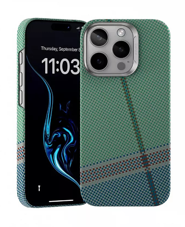 Чехол Benks PassionGreen Кевлар для iPhone 16 Pro Max, Зеленый