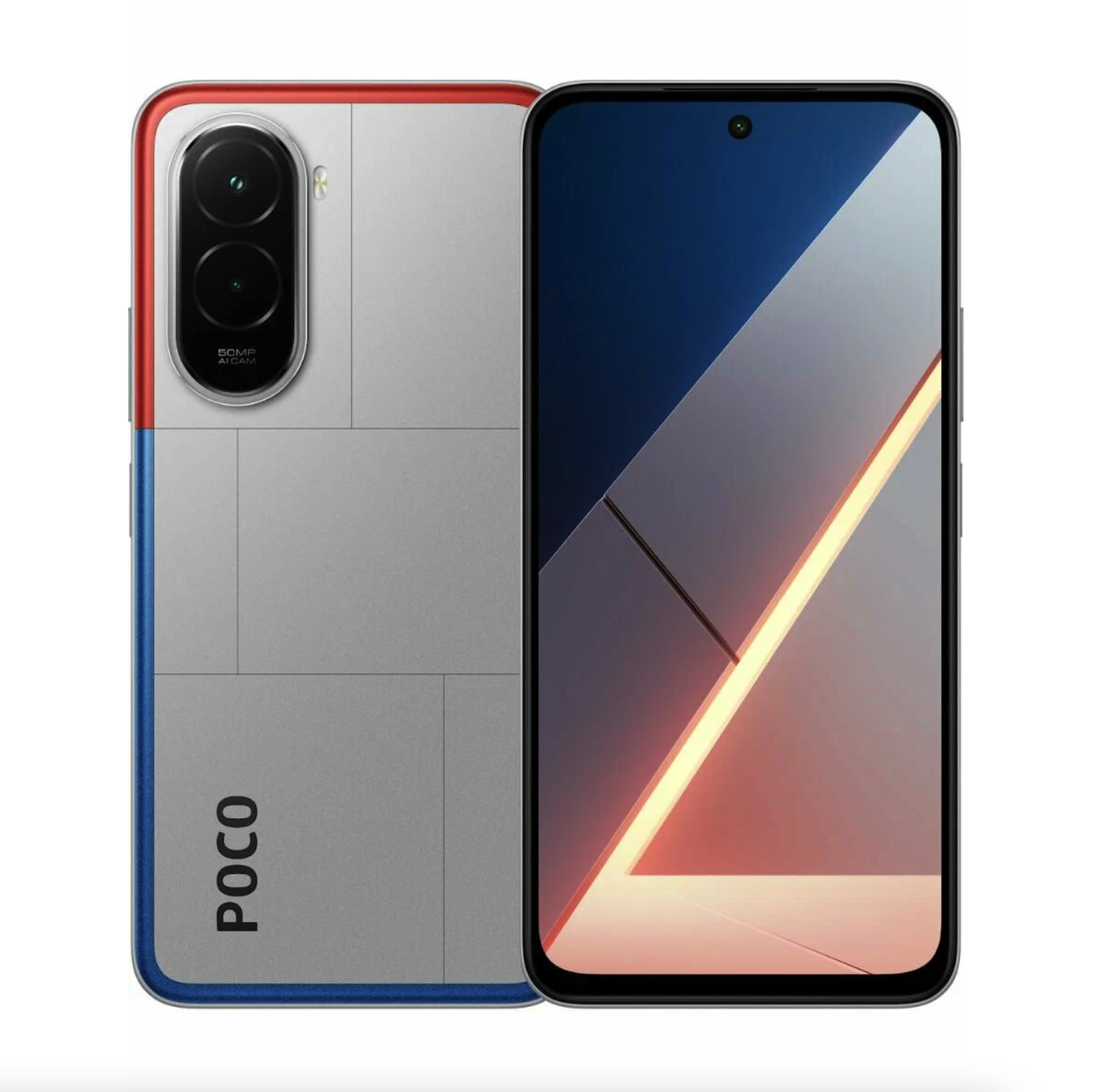 POCO M7 6/128Гб, Серебристый