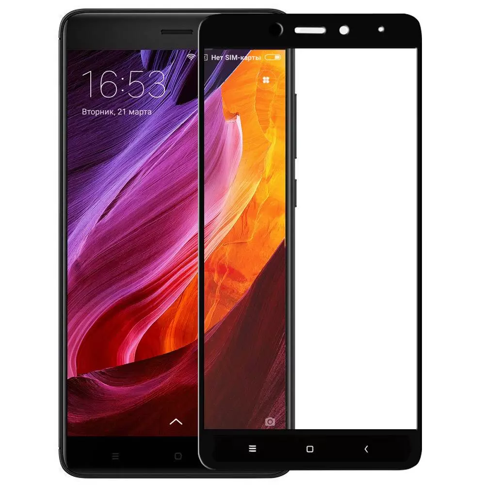 Защитное стекло 2D для Xiaomi Redmi 5, Черный