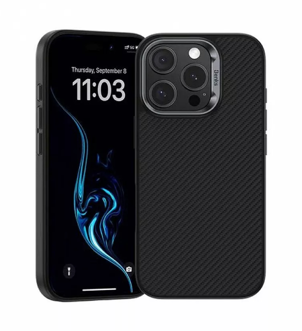 Чехол Benks Armor Air built c Кевлар 600D для iPhone 16 Pro Max, Черный