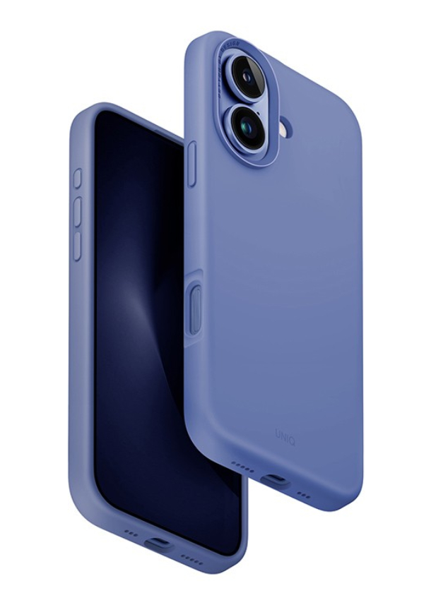 Чехол Uniq для iPhone 16, LINO Magsafe, Жемчужно-голубой