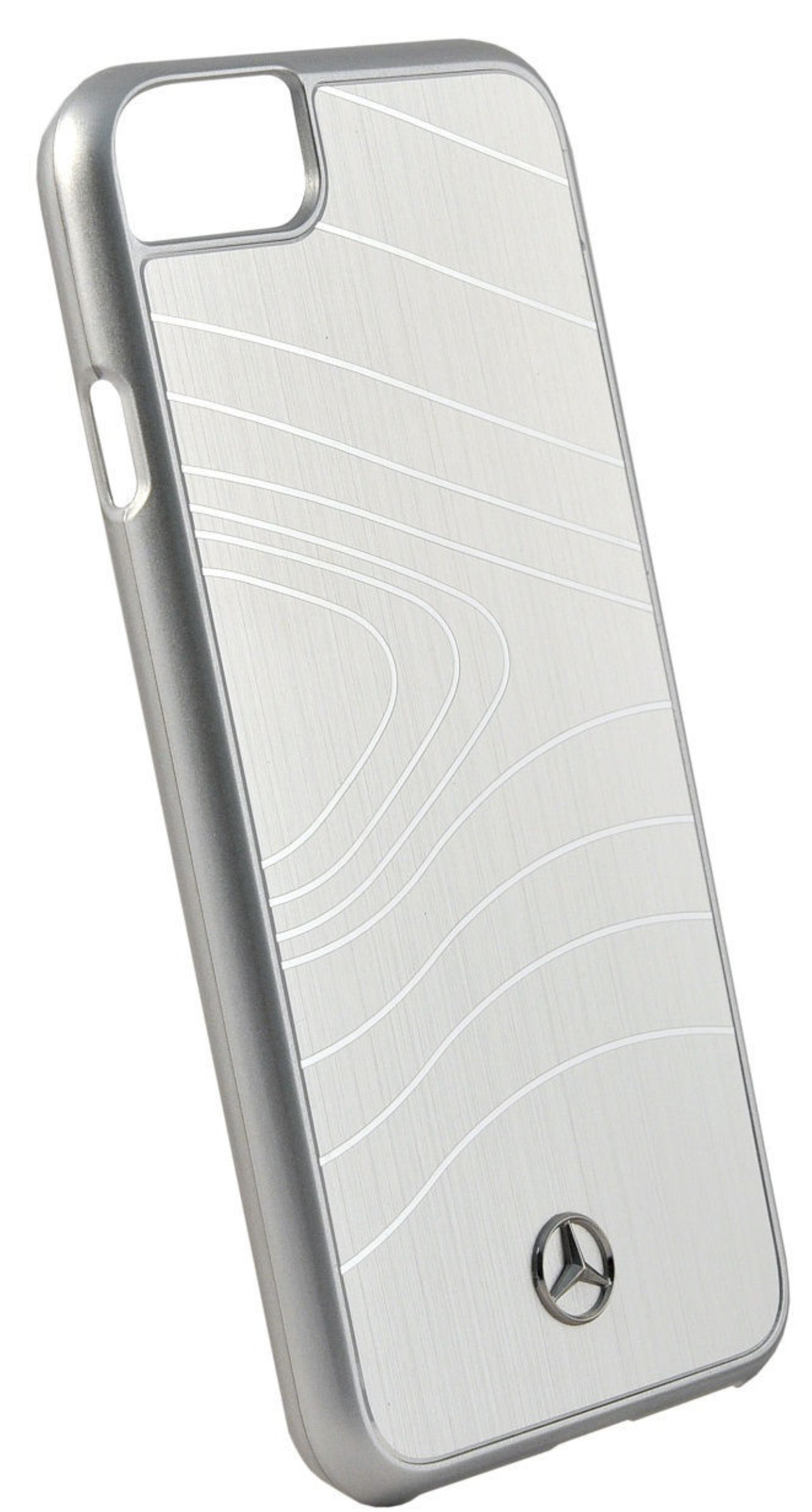 Чехол Mercedes для iPhone 7/8, Органика ll Твердый матовый алюминий, Серебристый