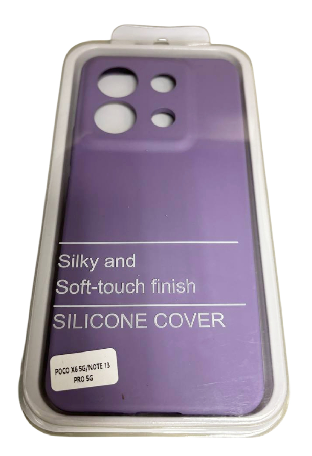 Чехол Silicone Cover для POCO X6 / Redmi Note 13 Pro 5G, Лавандовый