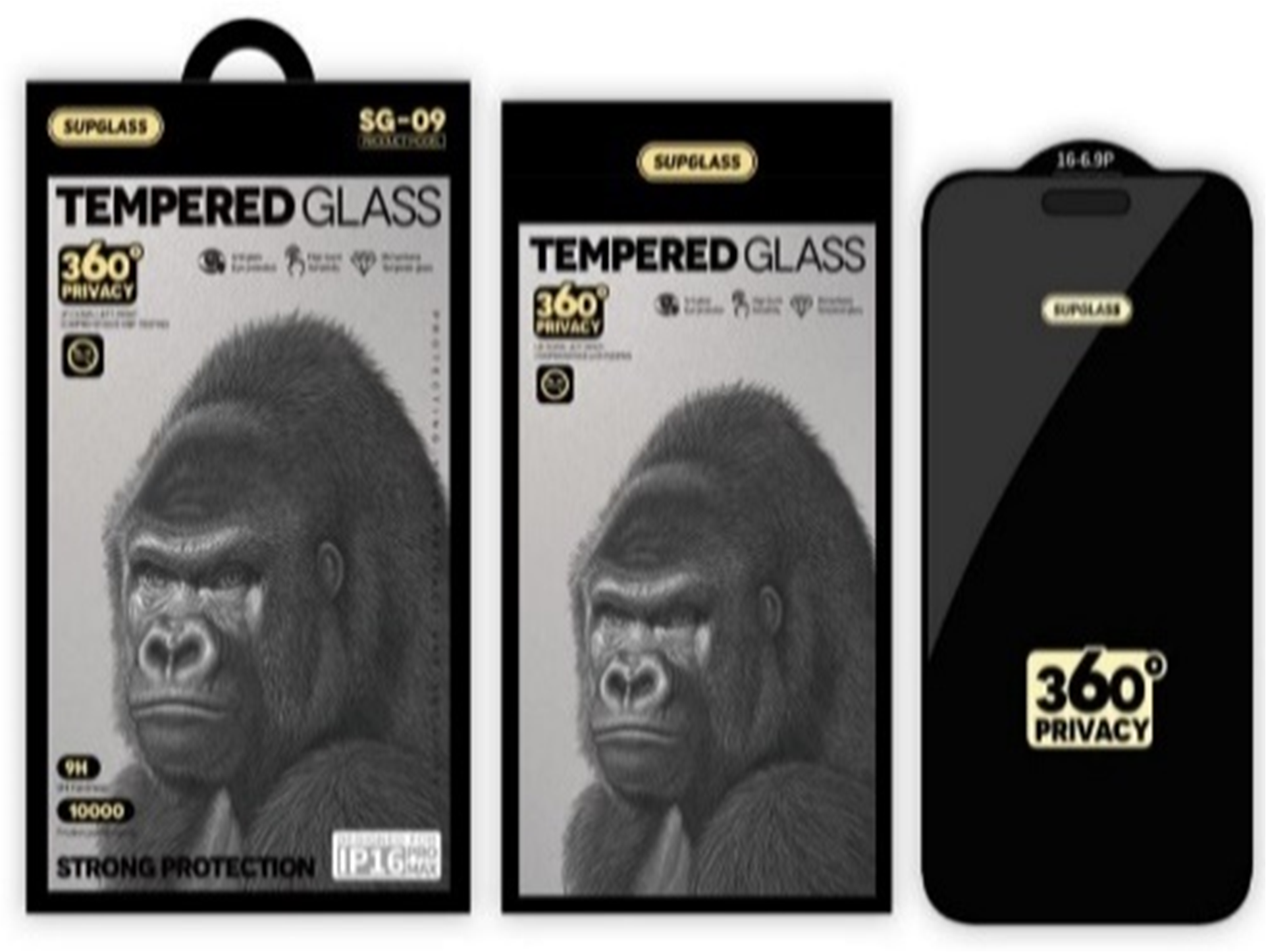 Защитное стекло SUPGLASS Privacy Glass SG-09 IPhone 17 Pro Max (6.9)