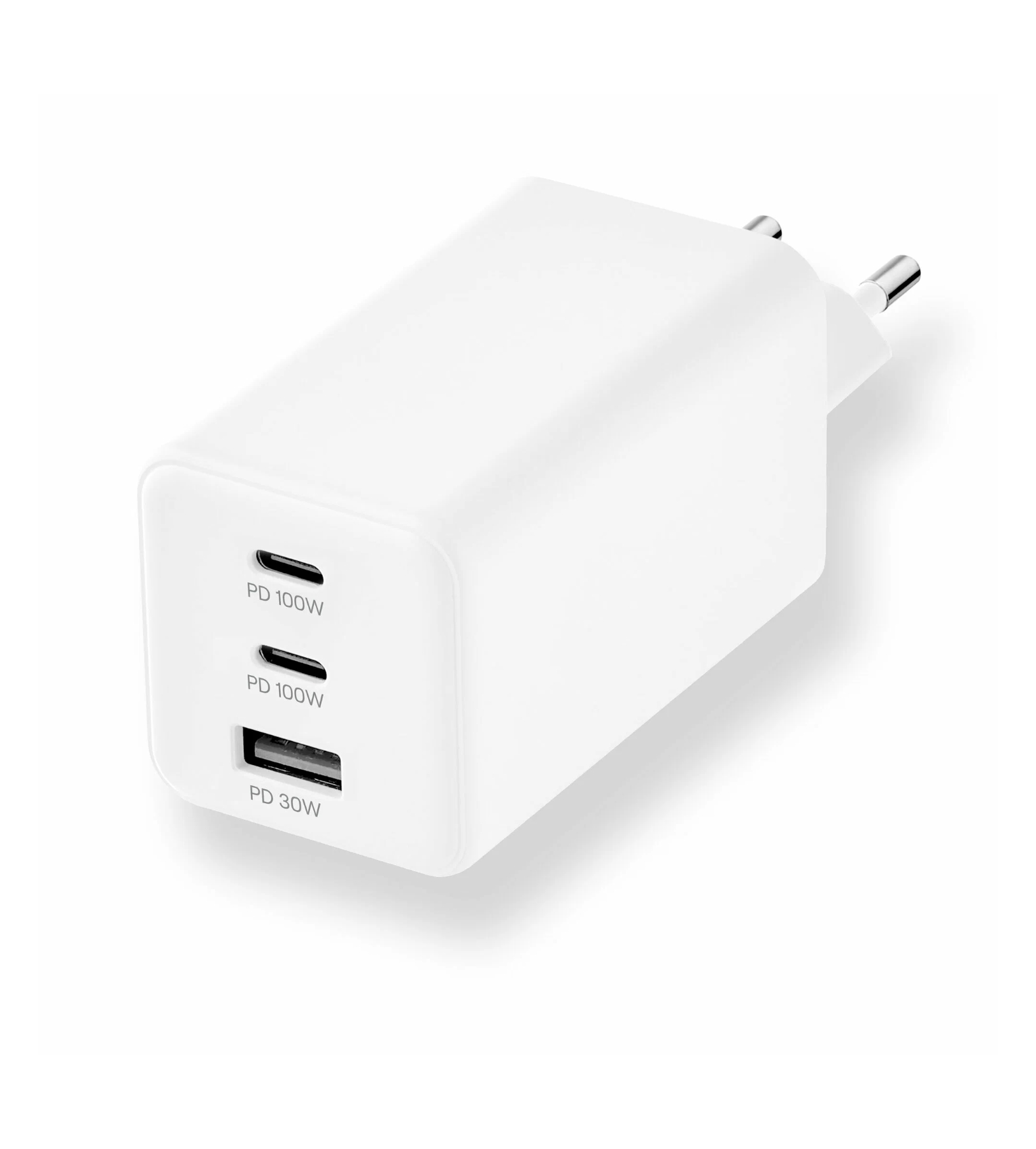 uBear Wall charger Bridge 100W, 2 порта USB-C, USB-A, Белый