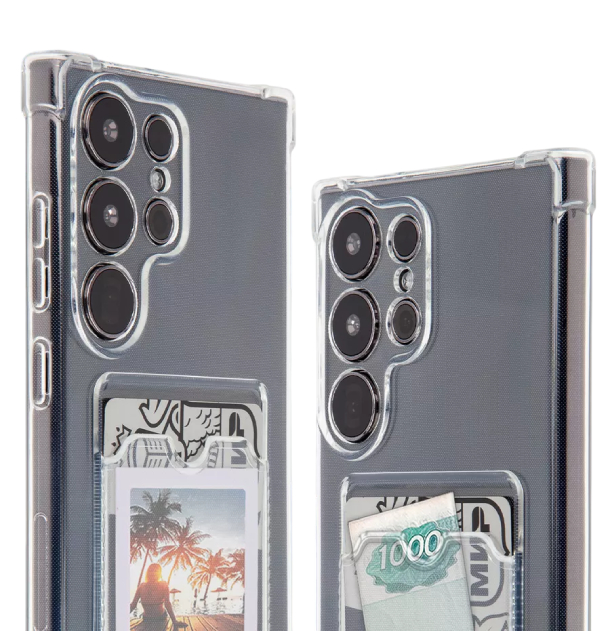 Чехол Magic M прозрачный под карту Samsung S24 Ultra