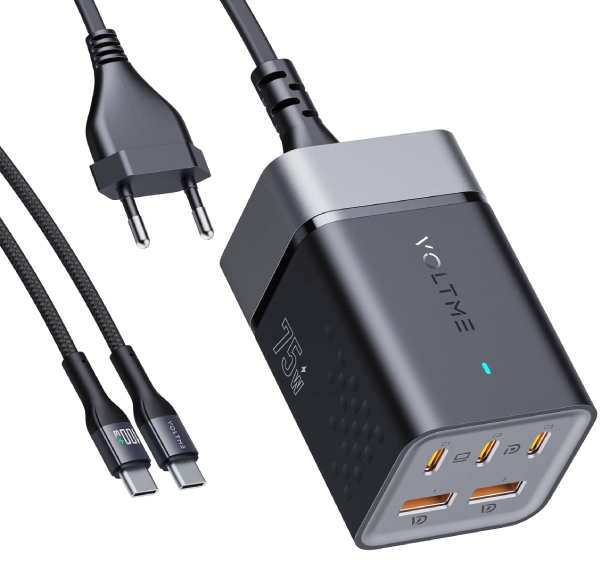 VOLTME VITO EZTRAVEL DESKTOP 5 В 1 75W 5-IN-1 CHARGER, F4018