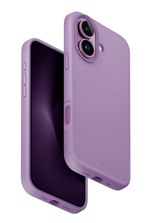 Чехол Uniq для iPhone 16 LINO Magsafe, Виноградно-розовый