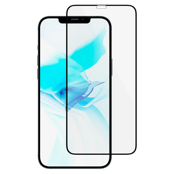 Защитное стекло Ubear Extreme Nano Antibacterial для Apple iPhone 12 Pro Max, Чёрная рамка