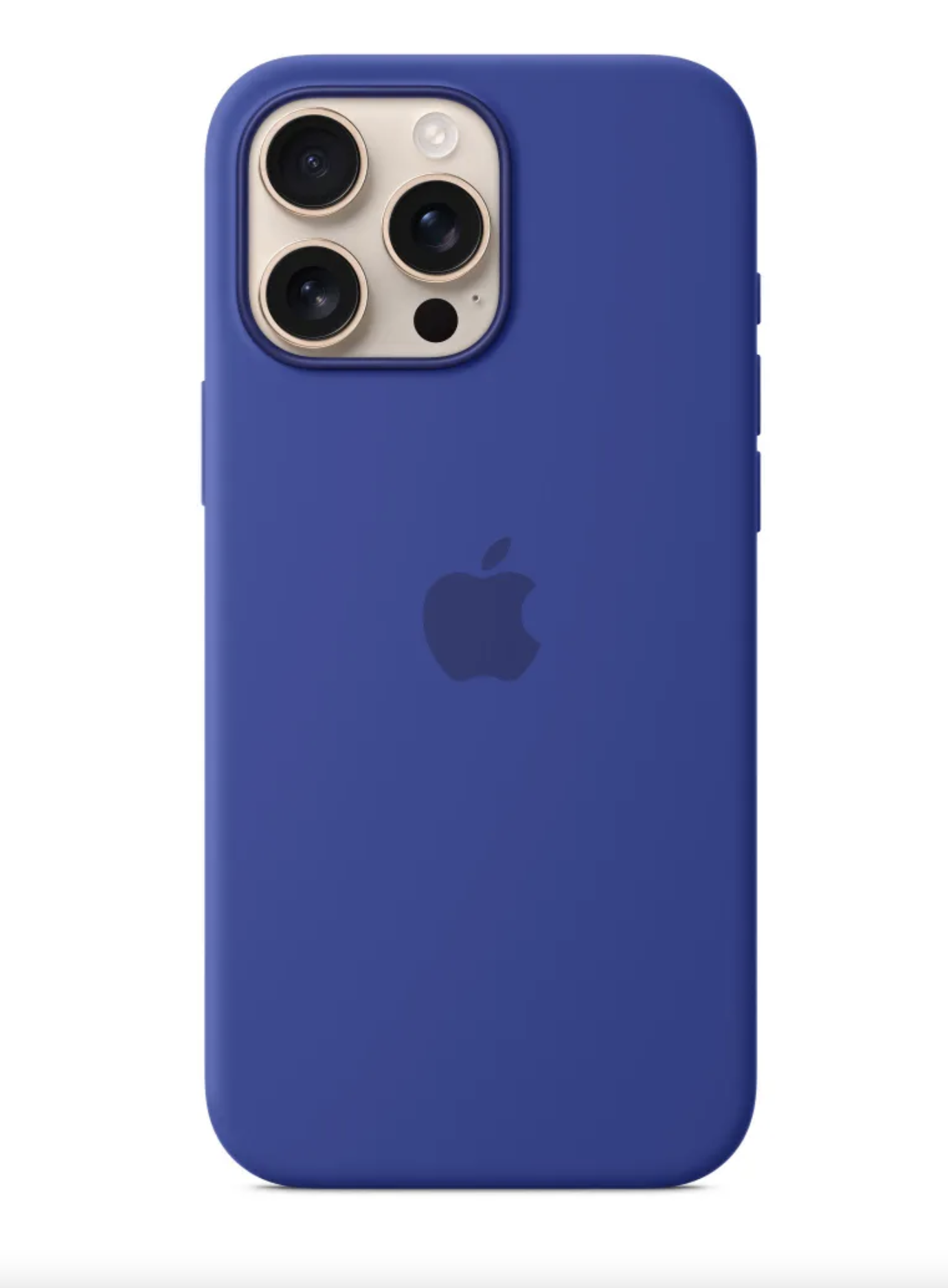 Чехол SILICONE CASE MagSafe с анимацией для iPhone 16 Pro Max Ультрамариновый синий