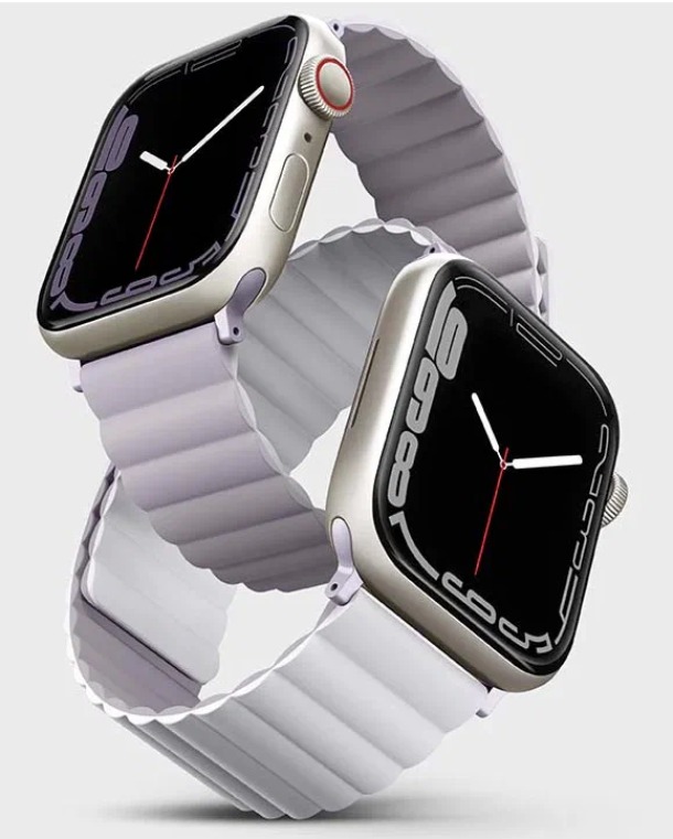 Ремешок Uniq Revix reversible Magnetic Сирень/Белый для Apple Watch 38/40/41мм