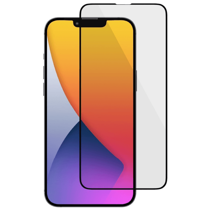 Защитное стекло Ubear Extreme Nano для Apple iPhone 13/13 Pro, Чёрная рамка