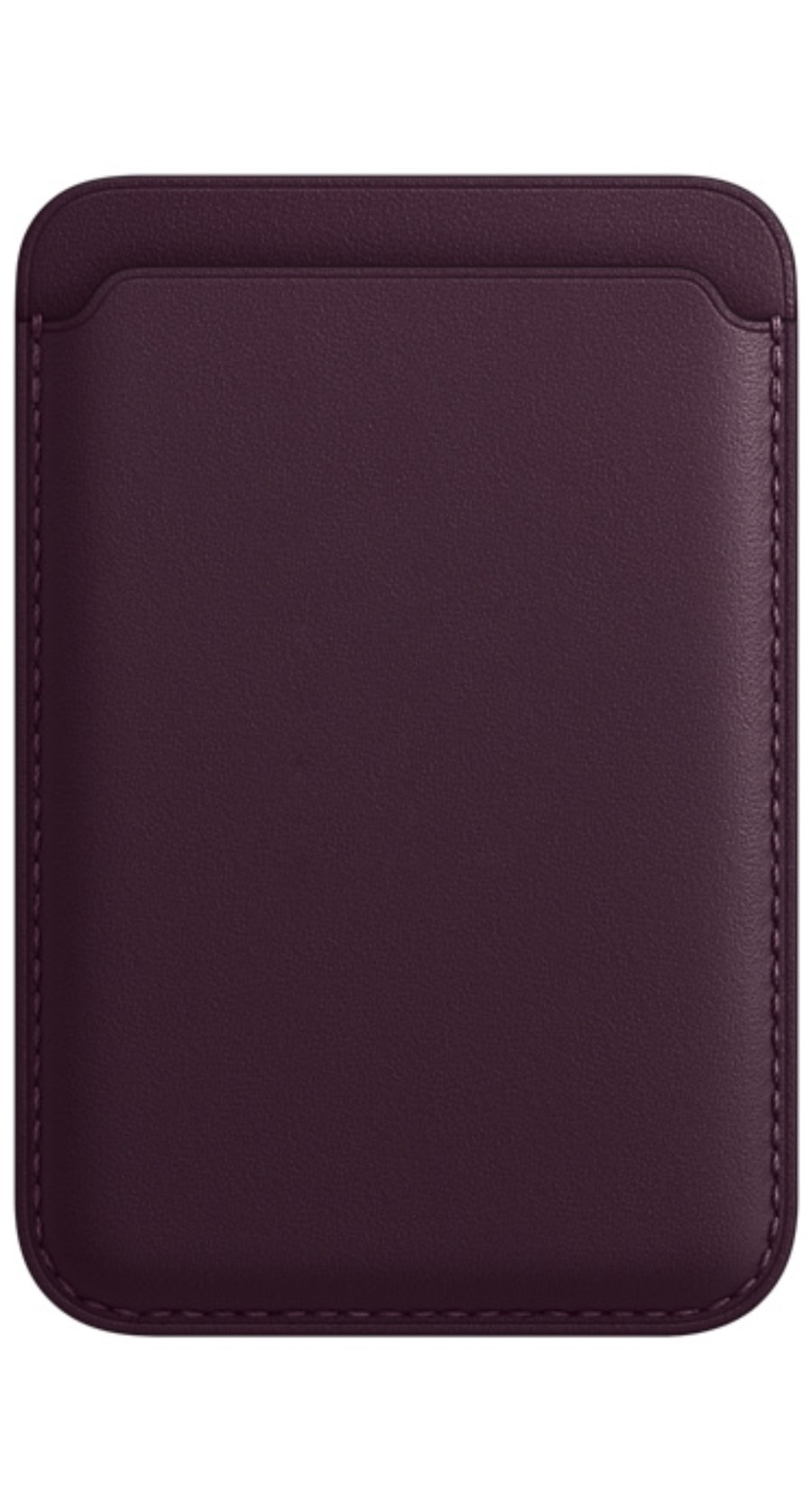 Чехол-бумажник Apple Кожа c MagSafe для iPhone, Тёмная Вишня