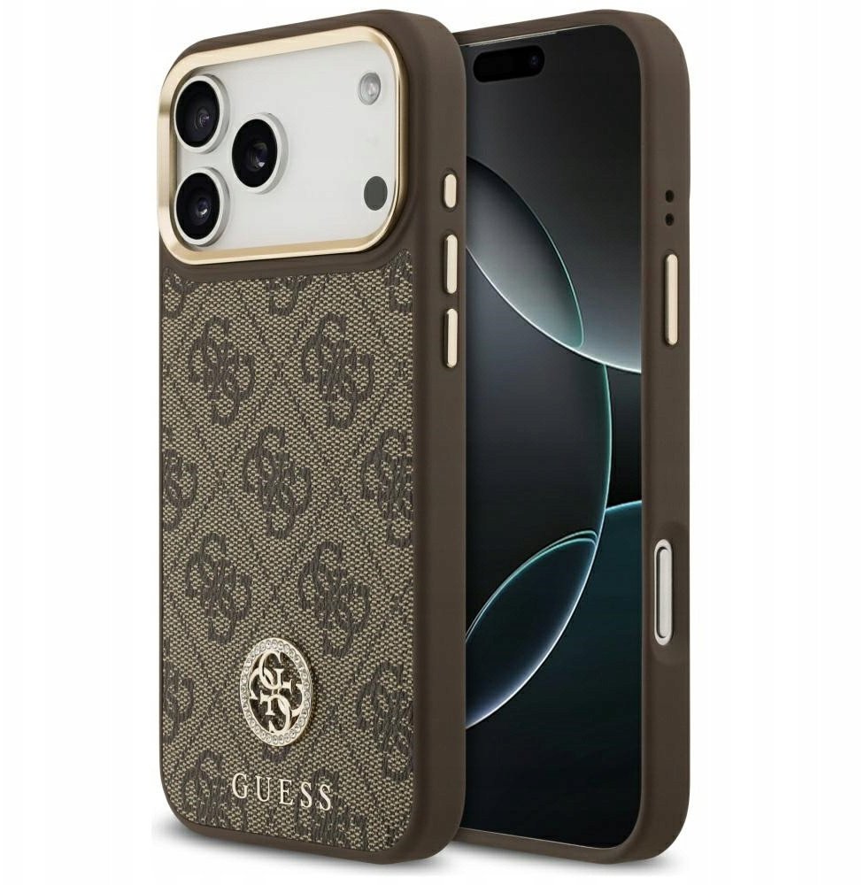 Чехол Guess iPhone 17 Pro Max, MagSafe, Коричневый
