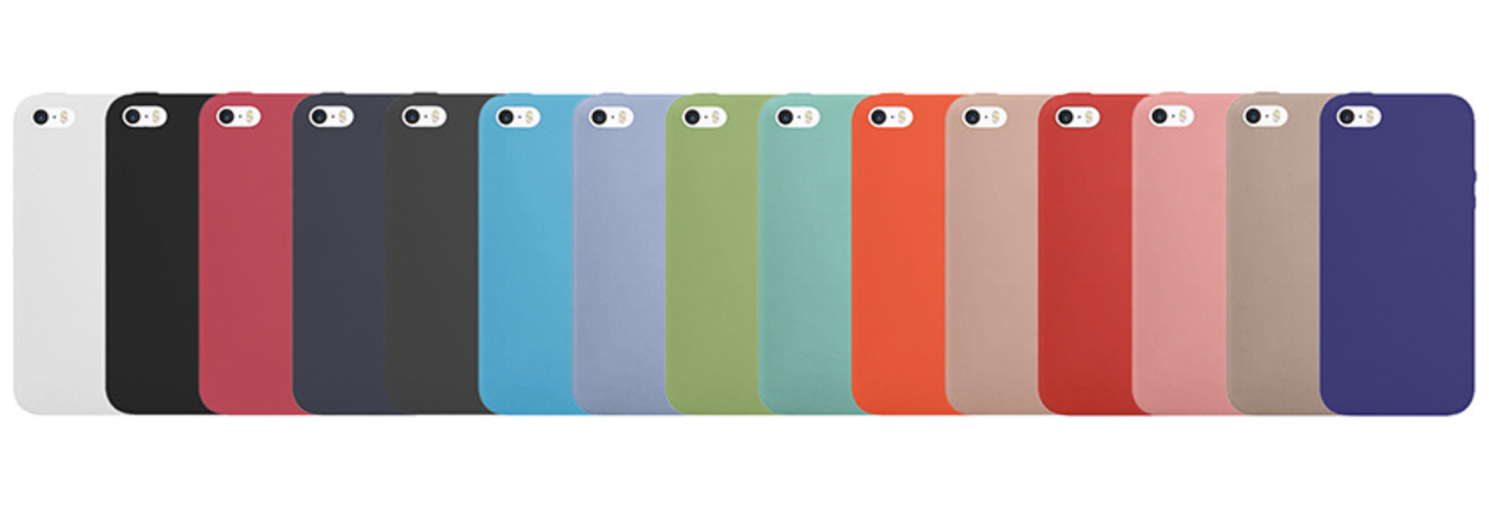 Чехол Силиконовый для iPhone 5/5S/SE, Цветной