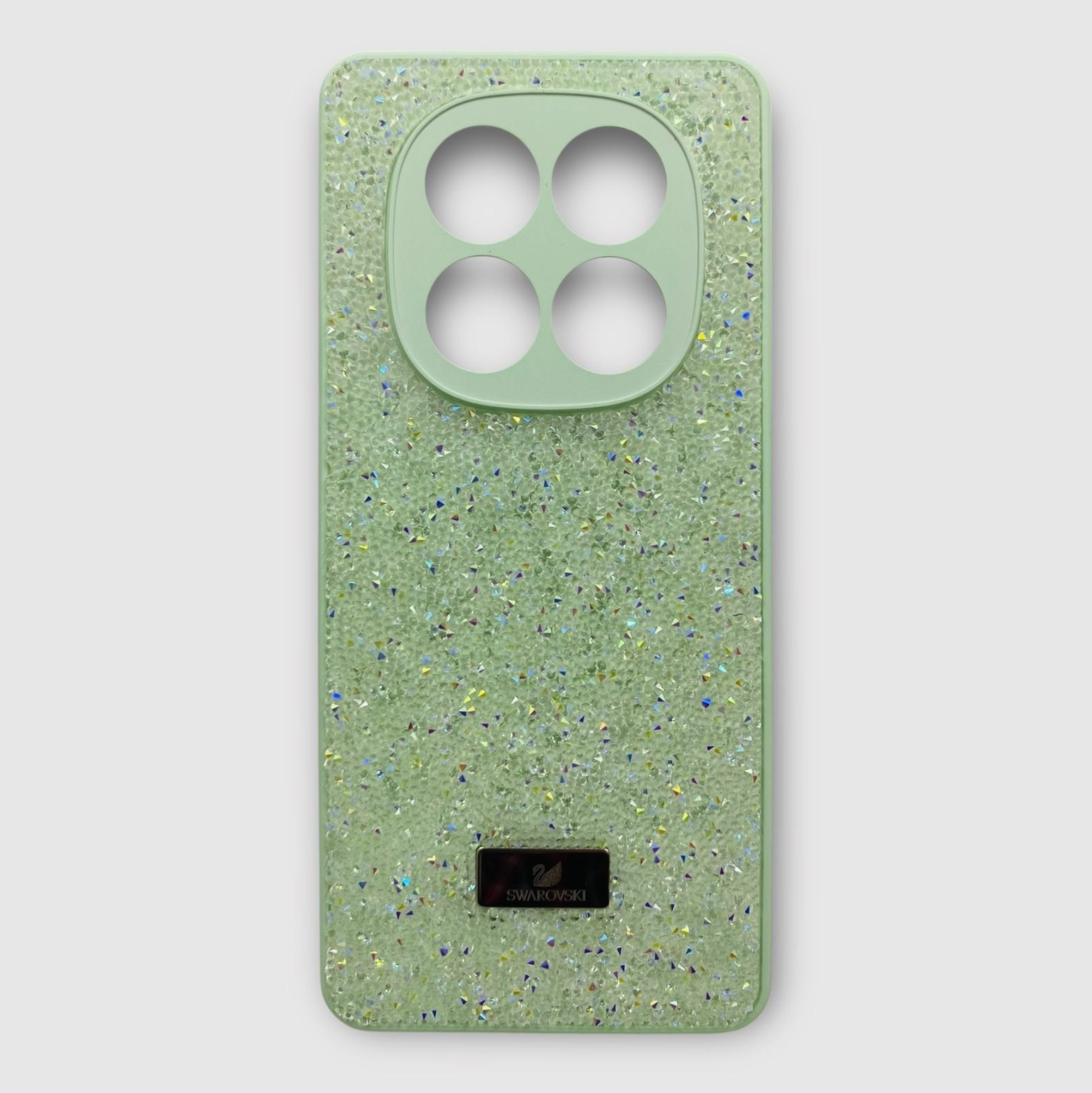 Чехол со стразами Swarovski для Xiaomi Redmi Note 14 PRO 4G, зеленый