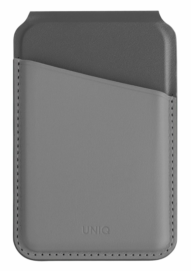 Чехол-подставка и бумажник UNIQ LYDEN DS MagSafe, Серый Носорог/Черный