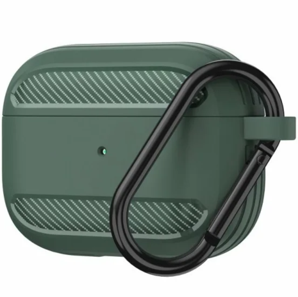 Чехол с карабином WiWU для AirPods Pro, Зеленый