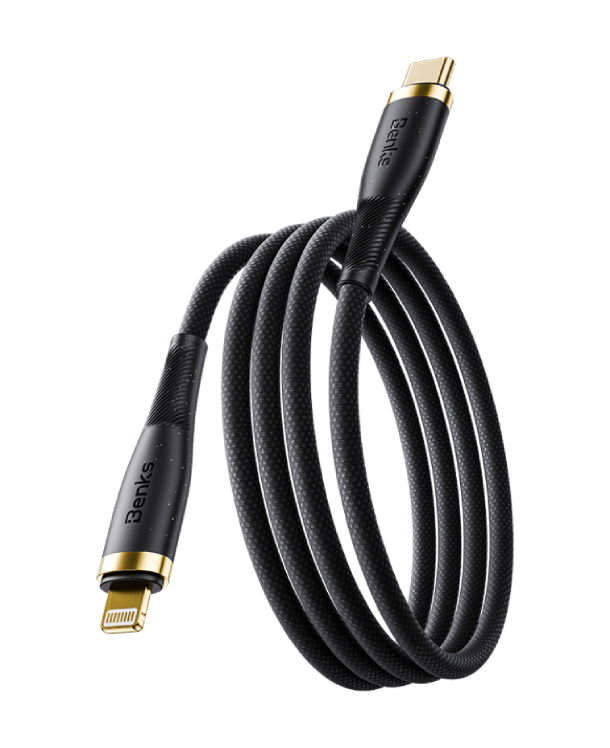 Benks D47 PowerWeave USB-C -> Lightning, 30W 1М, Черный