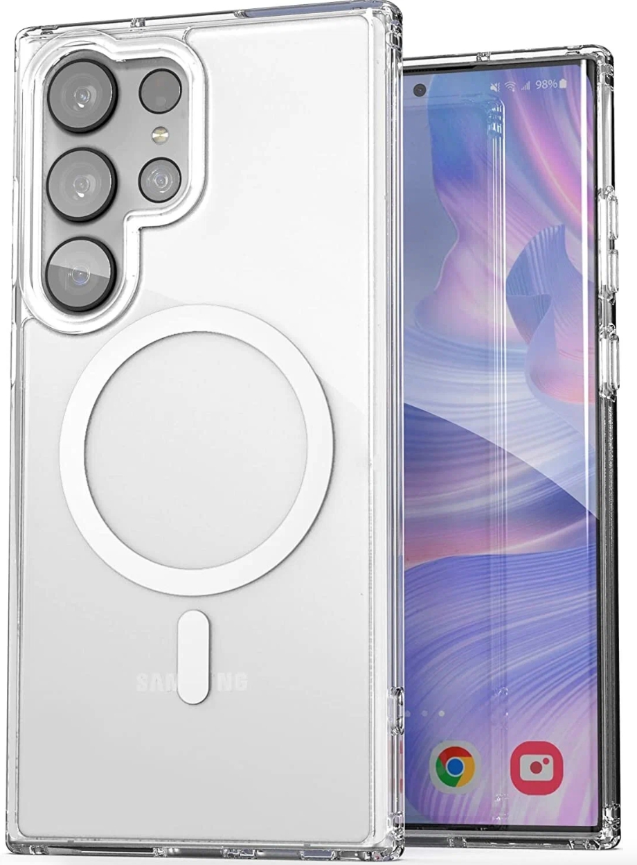 Чехол Mutural Samsung S25 Ultra, MagSafe, Прозрачный