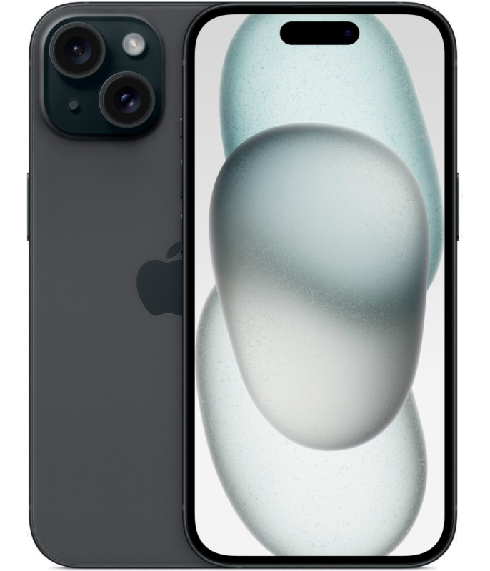 iPhone 15 Plus 128Гб (1 sim + eSIM / 82%) Черный - Б/У ★★★★☆