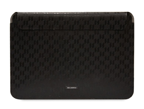 Чехол Lagerfeld для ноутбуков 13"/14" Saffiano Sleeve Monogram, Черный