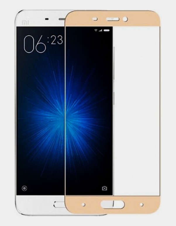 Защитное стекло 2D для Xiaomi Redmi Note 5A, Золото