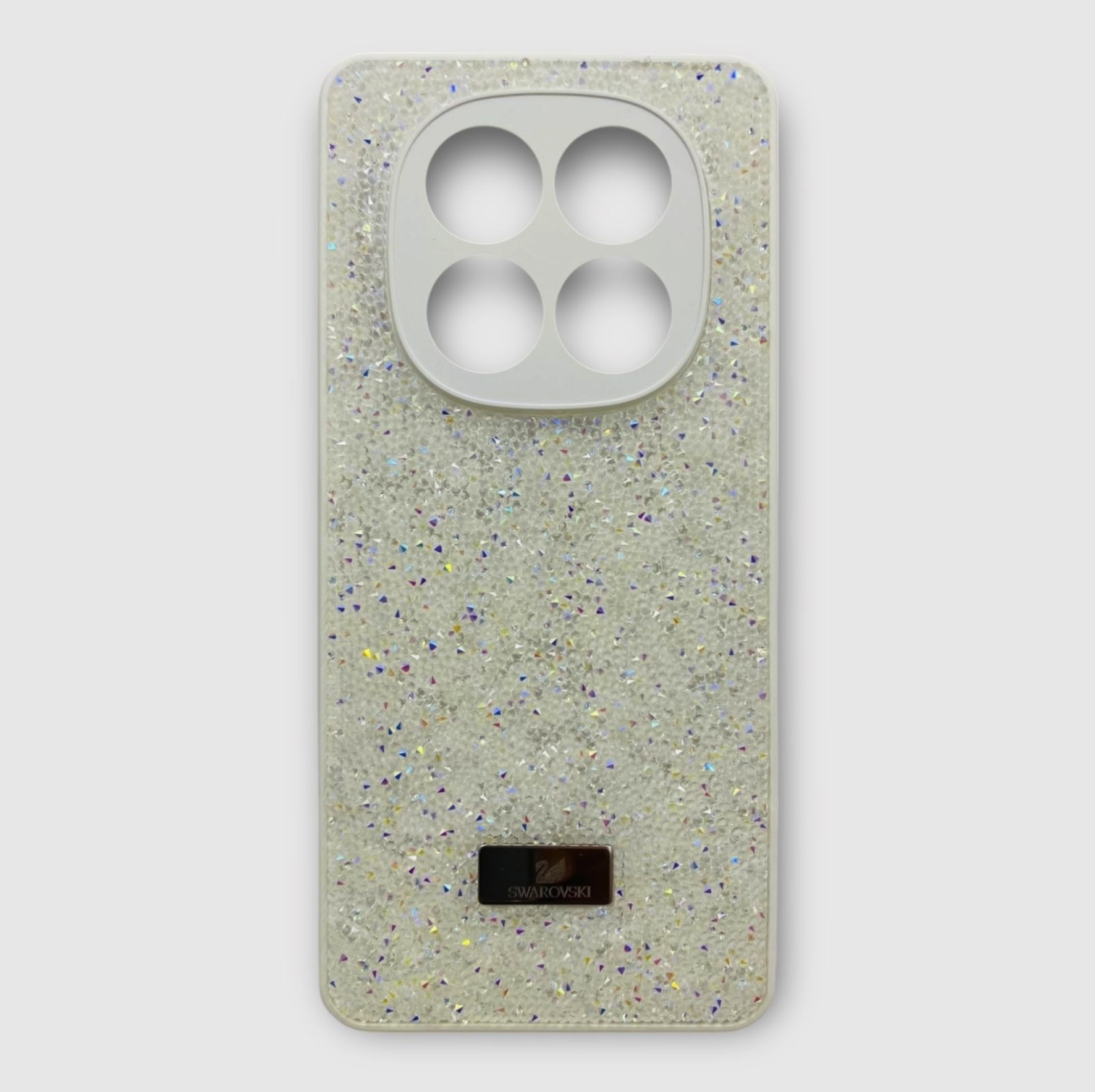 Чехол со стразами Swarovski для Xiaomi Redmi Note 14 4G, белый