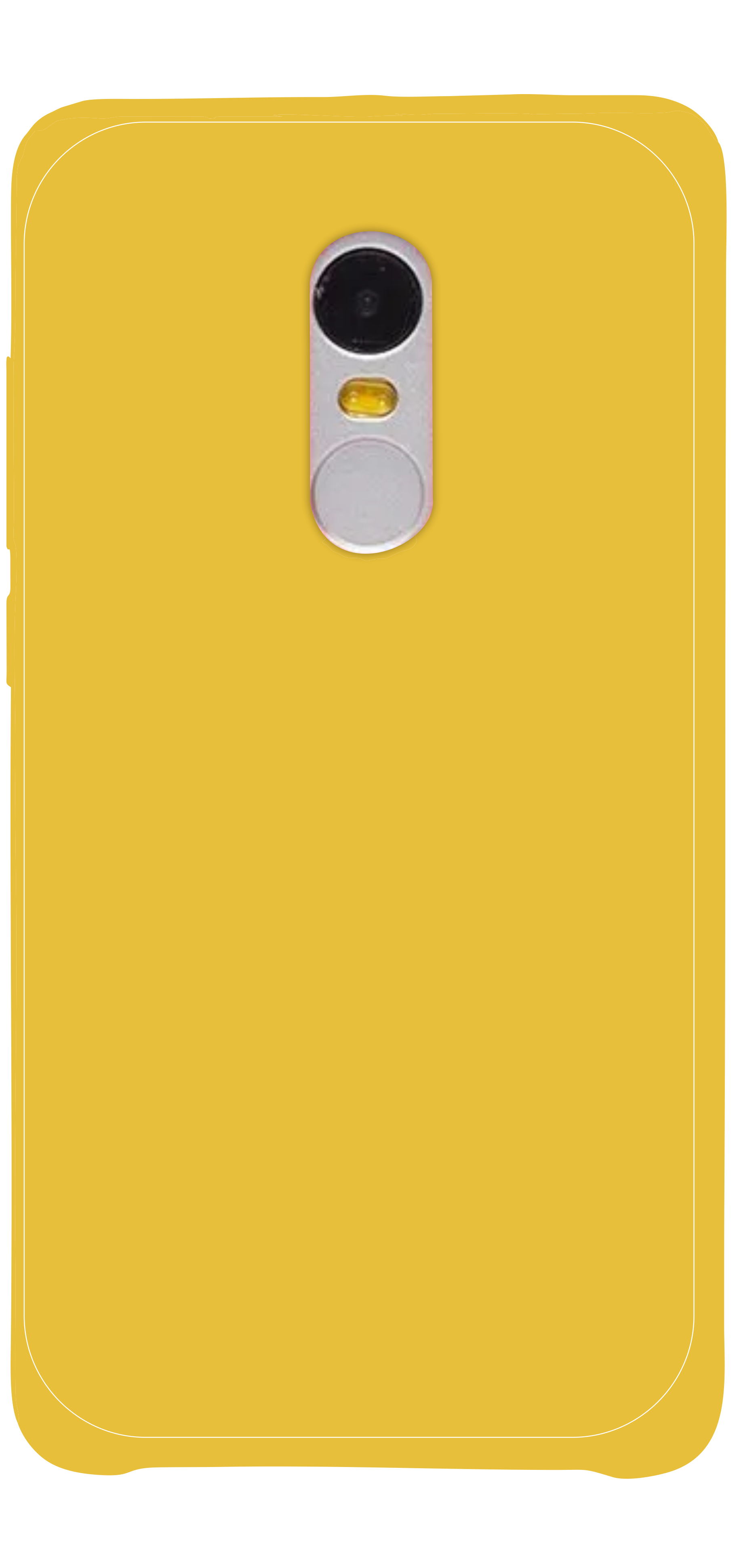 Силиконовый чехол для Xiaomi Redmi Note 4, Золотой, Матовый