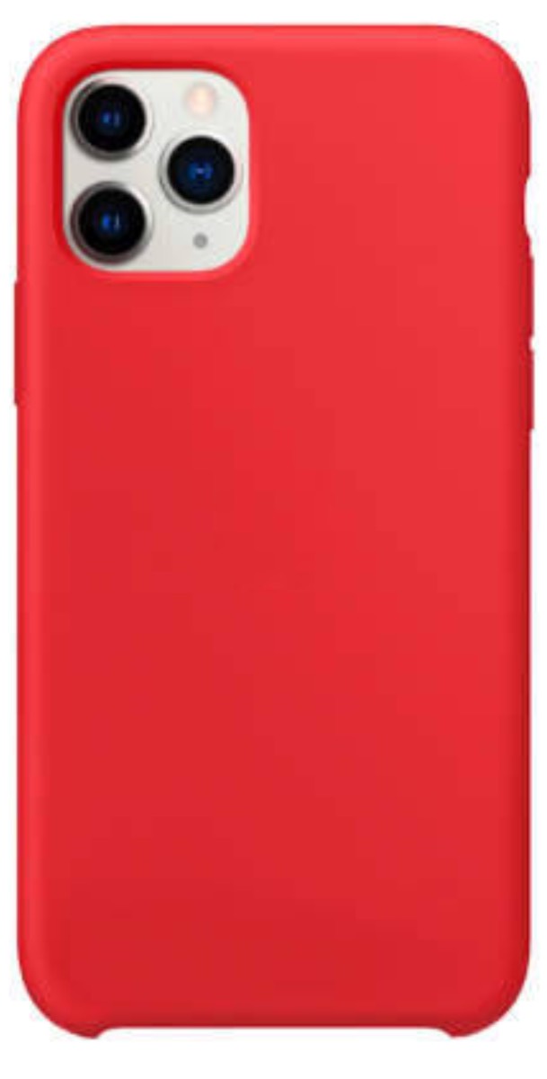 Оригинальный Силиконовый чехол для Apple iPhone 11 Pro, Светло-красный