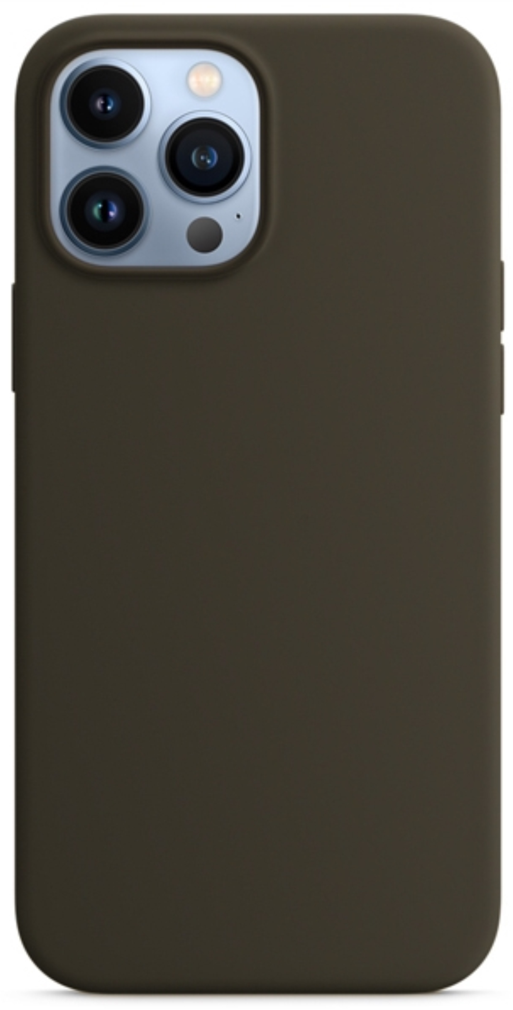 Оригинальный Силиконовый чехол для iPhone 13 Pro, Кофейный