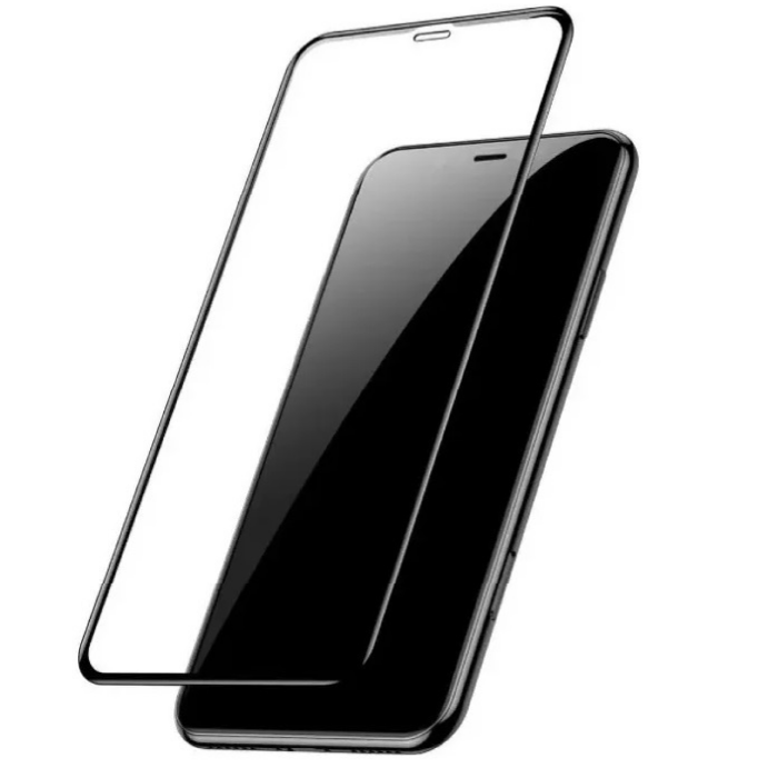 Защитное стекло цельное 3D для iPhone X/Xs/11 Pro, Черный, Матовый