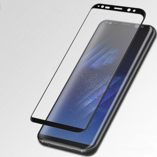Защитное стекло 3D для Samsung S8, Черный