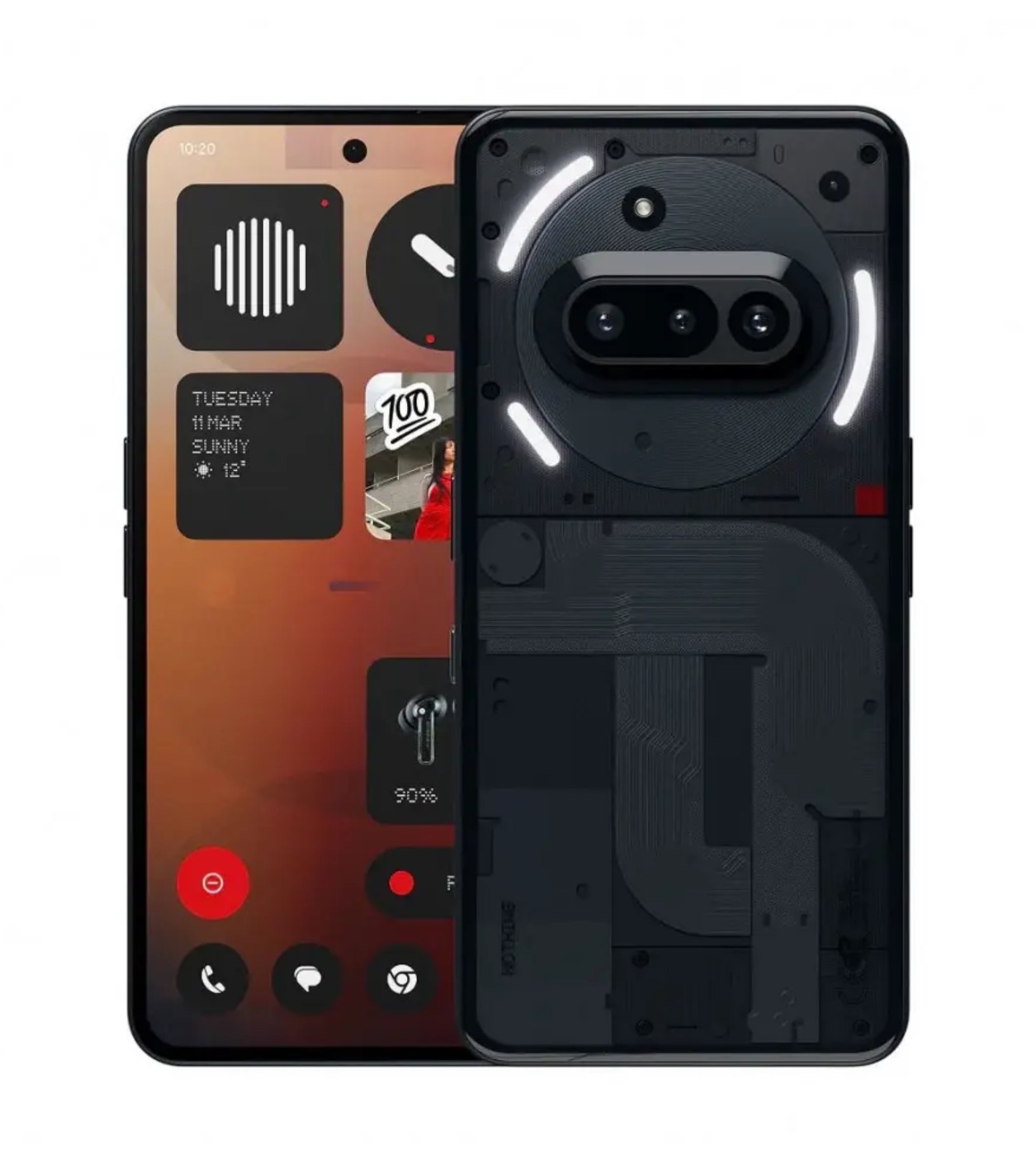 Nothing Phone (3A) 12/256Гб, Черный