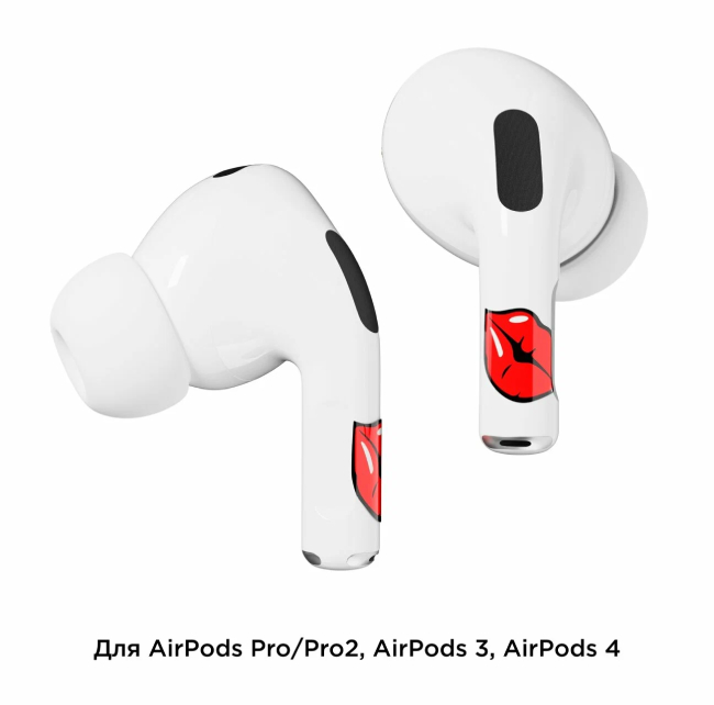 Наклейки "vlp" Easy Art для AirPods 4, Поцелуй