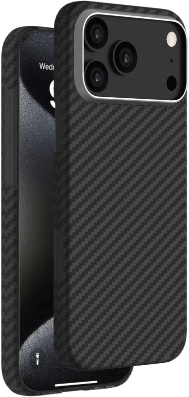 Чехол KeePhone Kevilar Caiser MagSafe Antishock Case для iPhone 17 Pro Max, Черный