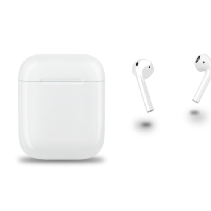 Apple AirPods 2, MV7N2, Хрипят динамики / high copy, Белый - Б/У