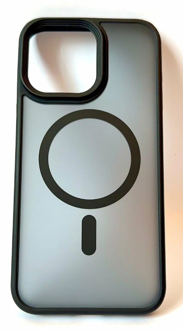 Чехол MagSafe Acrylic для 15 Pro Max, Чёрный